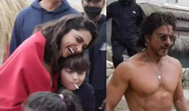 WATCH: Besharam Rang's Behind The Scenes Footage Gets Viral As Deepika Padukone Embraces Shah Rukh Khan's Kid Abram