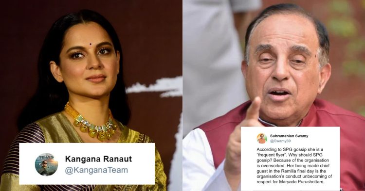 Kangana Ranaut Hits Back At Subramanian Swamy For Questioning Her Presence In Ramlila Event