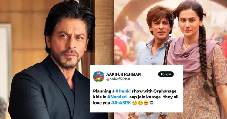 Shah Rukh Khan Responds As A Fan Asks "Planning A Dunki Show With Orphanage Kids Will You Join?"