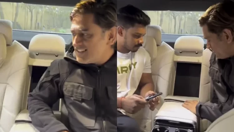 [Watch] MS Dhoni Gives His Autograph On A Fan's BMW