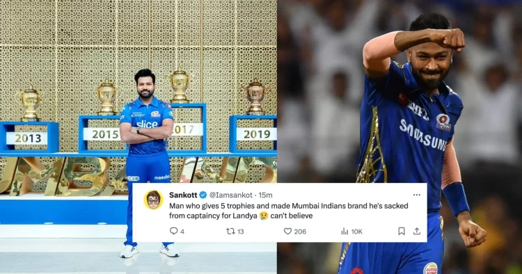 Fans Troll Mumbai Indians For Disrespecting Rohit Sharma And Announcing Hardik Pandya As The Captain