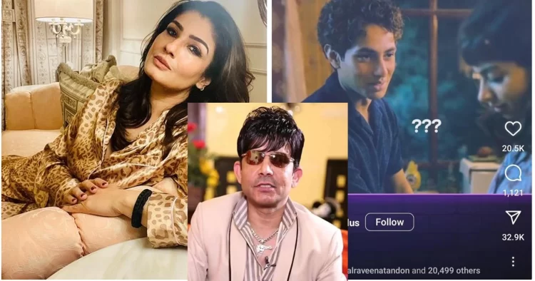KRK Brutally Slams Raveena Tandon After She Likes A Controversial Post Regarding 'Archies'