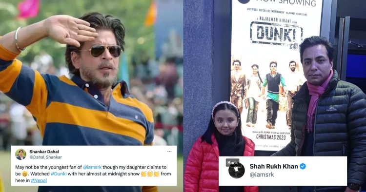 Shah Rukh Khan Responds To A Fan From Nepal Who Watched Dunki With His Daughter At Midnight