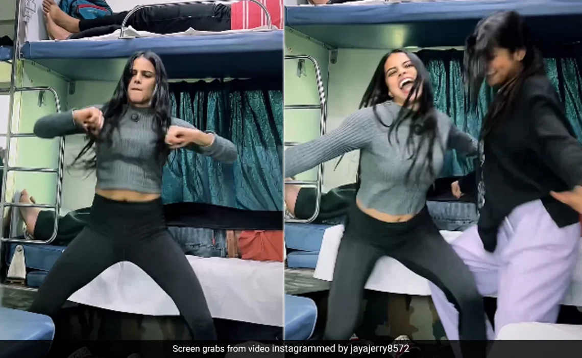 [Watch] A Girl Dances To Bhojpuri Song Inside Train; Netizens Frustrated