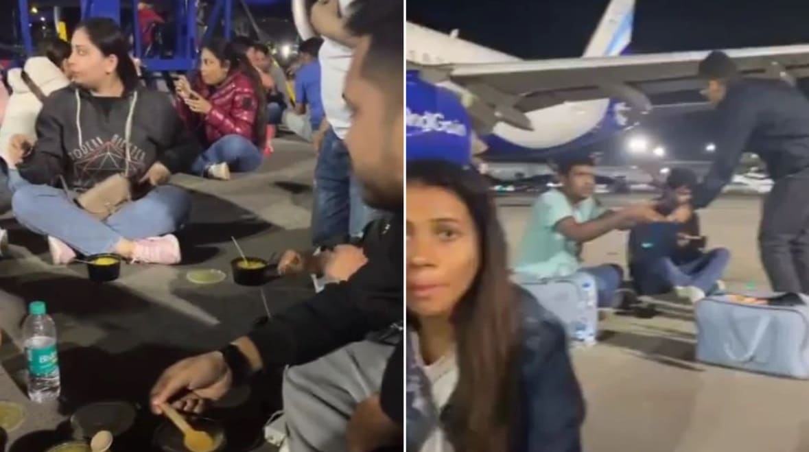 Indigo Airlines Issues Public Apology After Video of Passengers Having Dinner on Mumbai Airport Runway Goes Viral